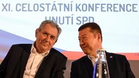 Miloš Zeman zamířil na sjezd SPD (13.4.2024)