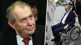 Exprezident Miloš Zeman je dál hospitalizovaný v Motole. 