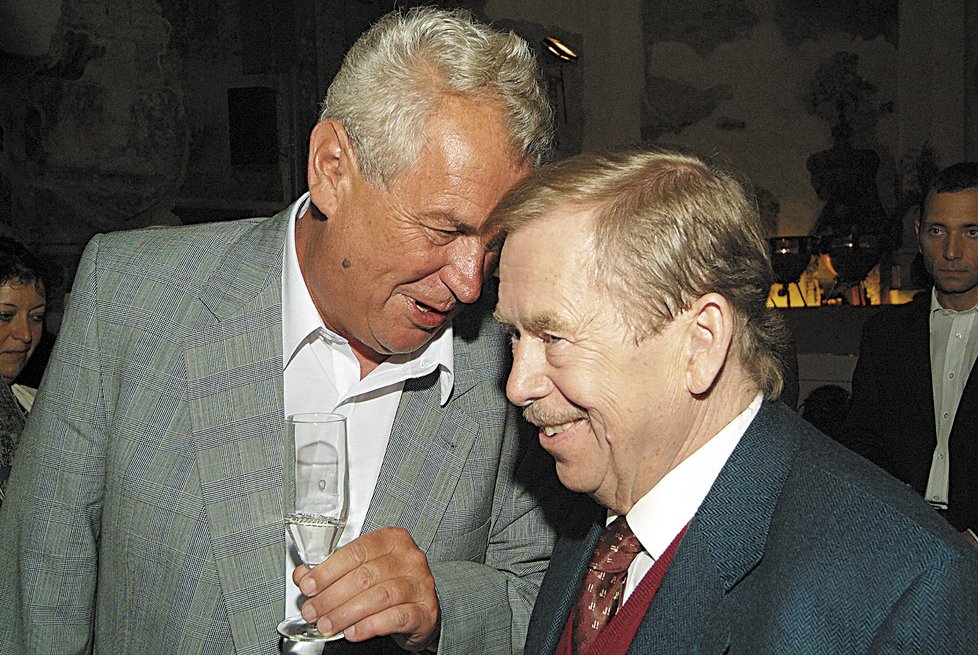 Miloš Zeman a Václav Havel, 2006.