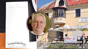 Miloš Zeman na přejmenování hospody "U Prezidenta" nedorazil