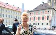 Ivana Trump v létě v Praze.