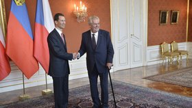 Prezident Miloš Zeman s lichtenštejnským dědičným princem Aloisem