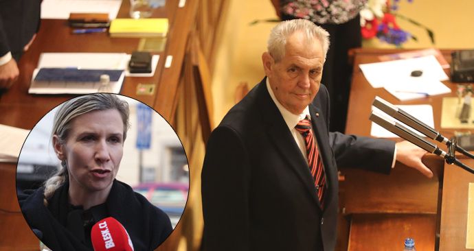 Miloš Zeman se ve Sněmovně pustil do inkluze, rýpl si i do exministryně Valachové