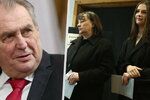 Miloš Zeman o své manželce Ivaně a dceři Kateřině