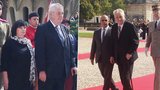 Zemanovi přistáli ve sladké Paříži: Do Francie s prezidentem odletěl i Babiš