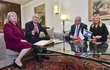 Miloš Zeman a Benjamin Netanjahu s manželkami na setkání v Jeruzalému