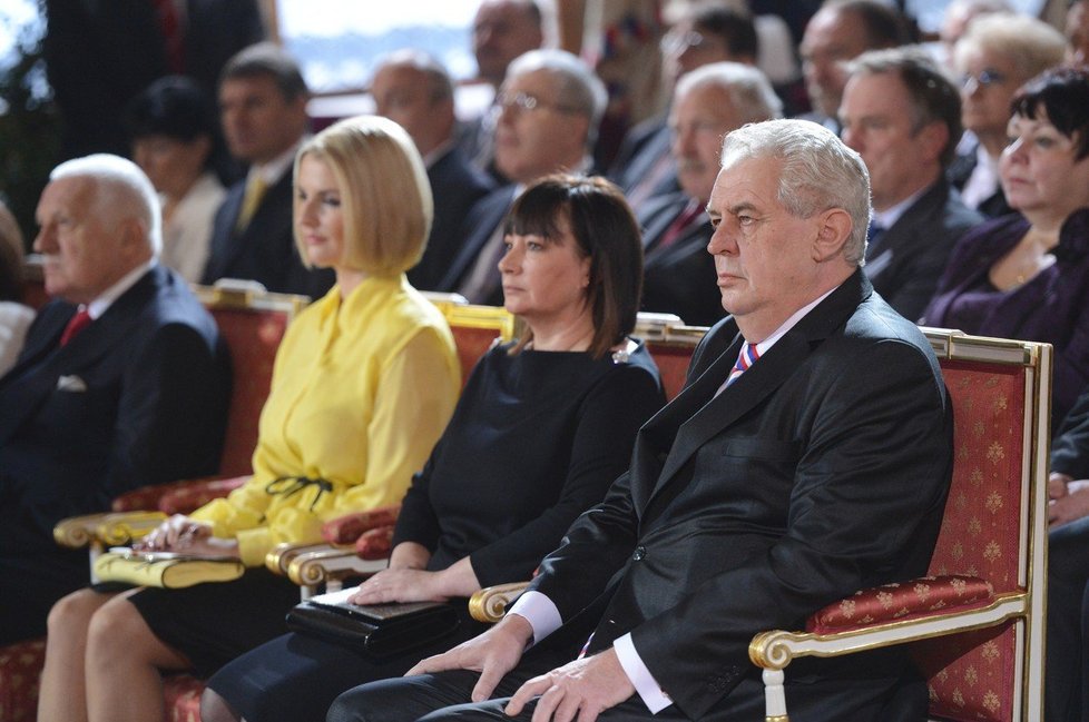 Kateřina Zemanová na inauguraci prezidenta Miloše Zemana v roce 2013