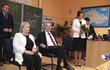 Miloš Zeman v doprovodu manželky Ivany zavítal 3. září 2018 mezi prvňáčky na Praze 6