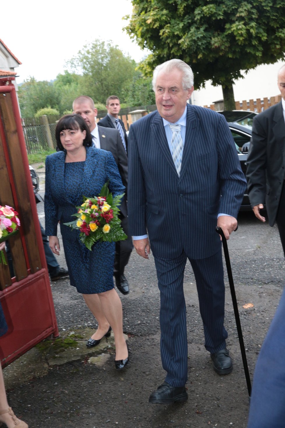 Prezident Miloš Zeman s první dámou Ivanou.