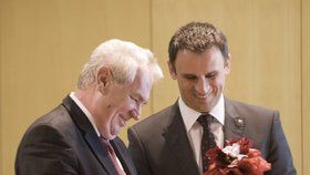 Hejtman Zimola s prezidentem Milošem Zeman