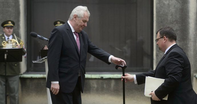 Prezident Miloš Zeman a dnes již bývalý šéf hradního protokolu Jindřich Forejt