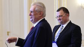 Prezident Miloš Zeman a dnes již bývalý šéf hradního protokolu Jindřich Forejt