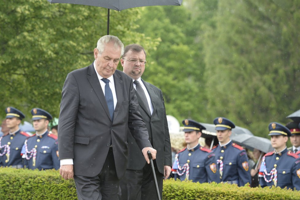 Prezident Miloš Zeman a dnes již bývalý šéf hradního protokolu Jindřich Forejt