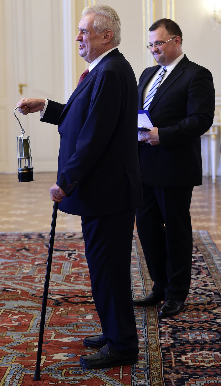 Prezident Miloš Zeman a dnes již bývalý šéf hradního protokolu Jindřich Forejt