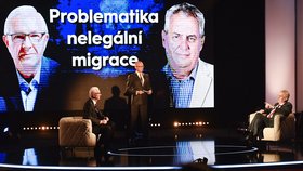 V debatě TV Prima se střetli Jiří Drahoš a Miloš Zeman vůbec poprvé.