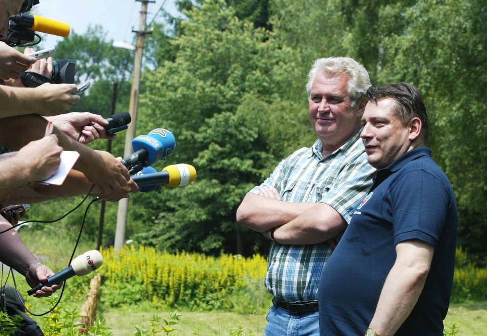 Miloš Zeman a Jiří Paroubek v roce 2005