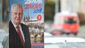 Znovuzvolení prezidenta Miloše Zemana propagují po Praze nové plakáty (na snímku z 28. prosince). Zeman přitom několikrát slíbil, že žádnou kampaň nepovede. Odmítá se proto účastnit i předvolebních debat, za což ho protikandidáti kritizují.