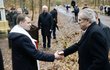 Žehnání nové kapličce se v Lánech zúčastnil i prezident Miloš Zeman