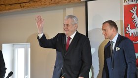 Prezident Miloš Zeman při návštěvě Karlovarského kraje