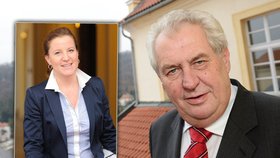 Miloš Zeman se přidal ke kritice na adresu Karolíny Peake. A nešetřil svéráznými bonmoty