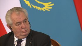 Miloš Zeman v Kazachstánu