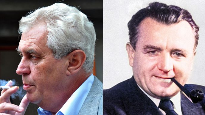 Miloš Zeman a Klement Gottwald