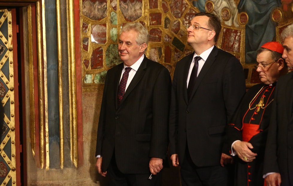 Spokojený Miloš Zeman