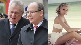 Zeman přiznal Albertovi, že v mládí platonicky miloval jeho matku Grace Kelly