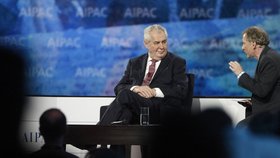 Prezident Zeman vystoupil na konferenci Americko-izraelského výboru AIPAC ve Washingtonu