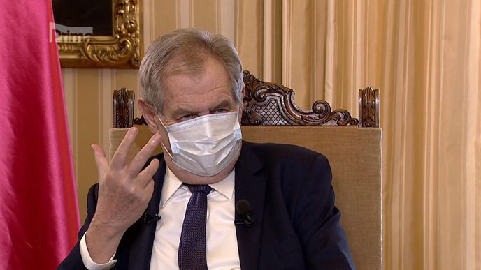 Prezident Miloš Zeman na FTV Prima