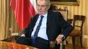 Prezident Miloš Zeman promluvil na FTV Prima k Čechům kvůli koronavirové pandemii (19.3.2020)