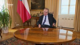 Miloš Zeman vystoupil s projevem během pandemie koronaviru (19. 3. 2020).