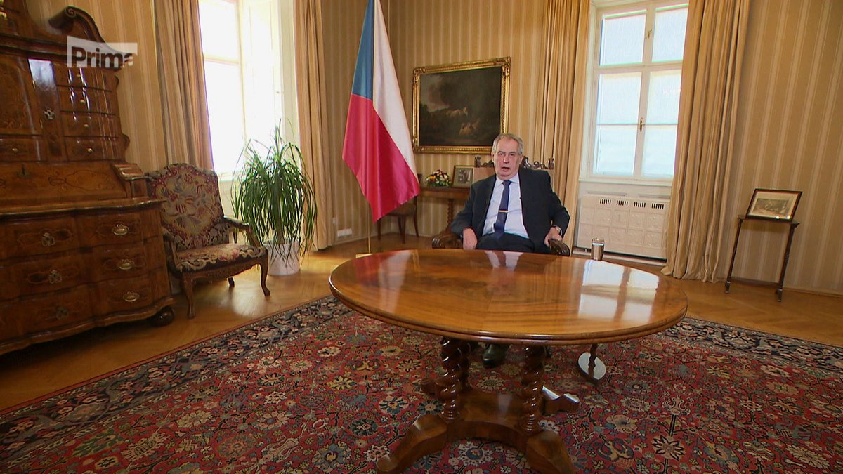Miloš Zeman vystoupil s projevem během pandemie koronaviru (19.3.2020)