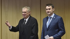 Únor 2016: Prezident Miloš Zeman opět vyrazil do Libereckého kraje, přivítal ho hejtman Martin Půta