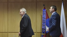 Únor 2016: Prezident Miloš Zeman opět vyrazil do Libereckého kraje, přivítal ho hejtman Martin Půta