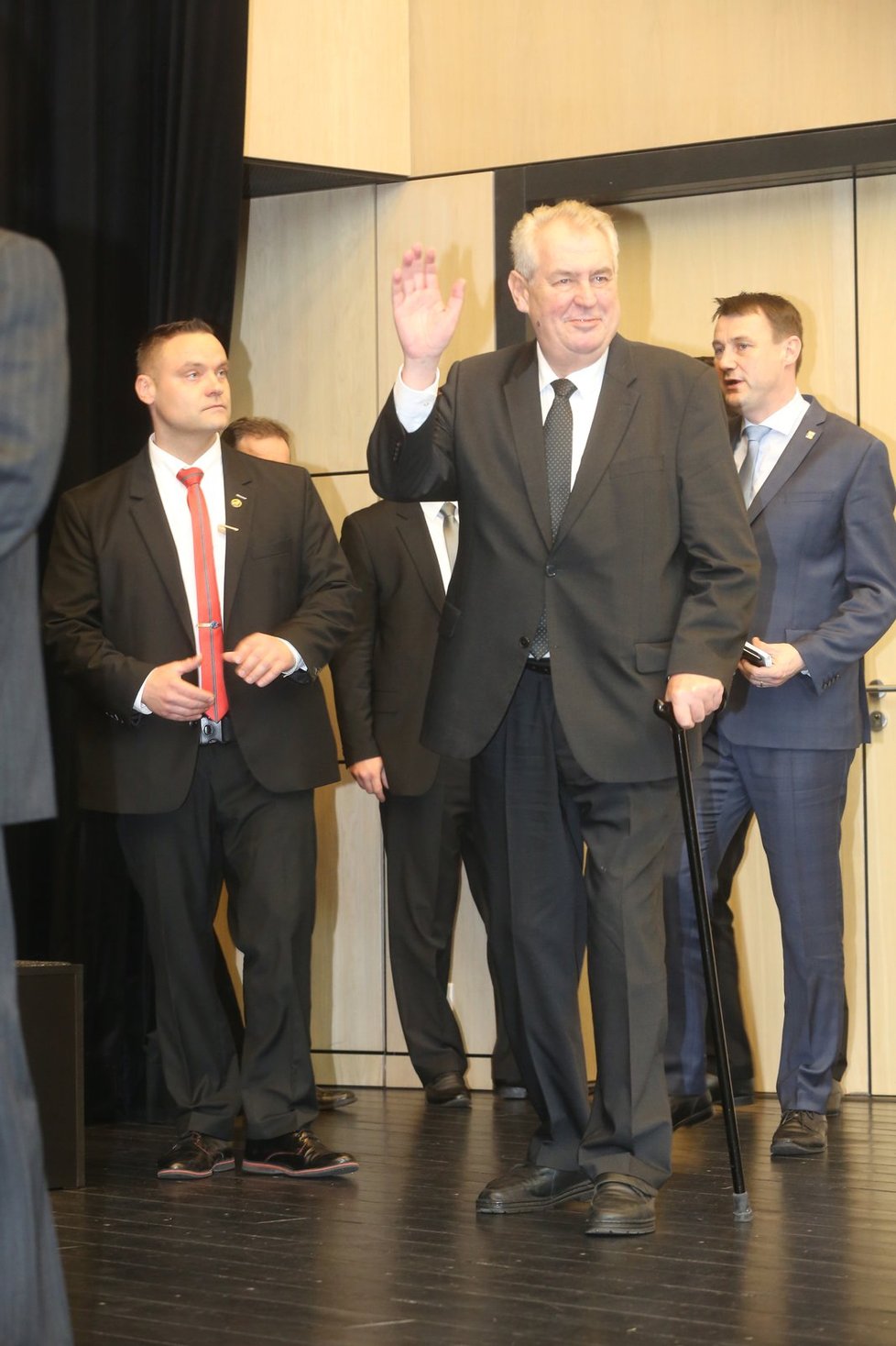 Únor 2016: Prezident Zeman při návštěvě Libereckého kraje