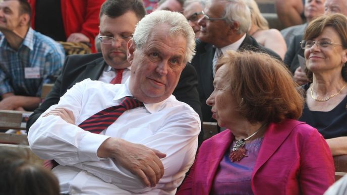 Miloš Zeman Livia Klausová