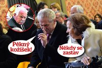 O čem si šušká Miloš Zeman s Livií?