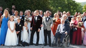 Svatba novináře Luboše Procházky, na které nechyběl exprezident Miloš Zeman, (9.9.2023).