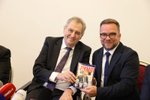 Křest knihy Spiknutí: Miloš Zeman a Luboš Procházka.