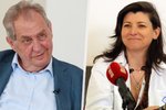 Náměstkyně Motola Lucie Valentová Bartáková promluvila o zdravím stavu Miloše Zemana.