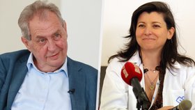 Náměstkyně Motola Lucie Valentová Bartáková promluvila o zdravím stavu Miloše Zemana.