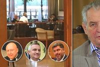 Zemanovi hoši a „pan ČEZ“ u jednoho stolu: Srkali guláš a řešili jádro?