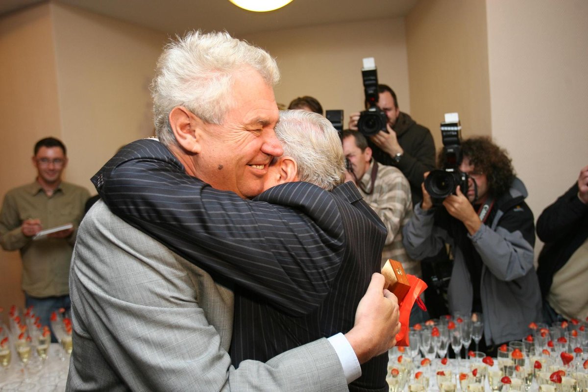 Miloš Zeman - Miroslav Šlouf - narozeniny