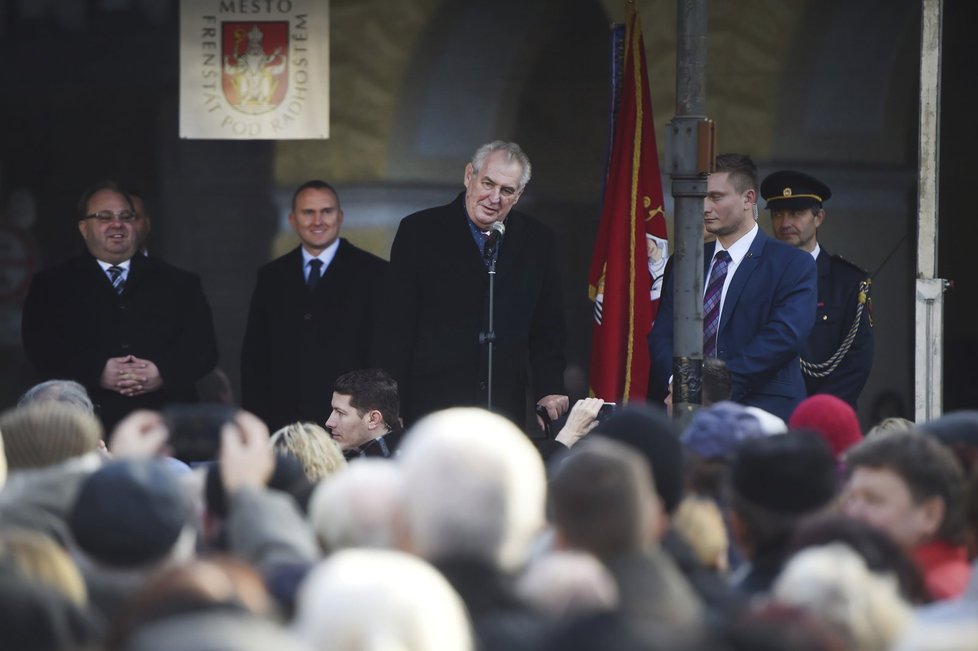 Miloš Zeman v Moravskoslezském kraji (listopad 2016)