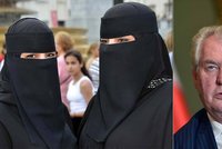 Zeman proti muslimským šátkům: Začne to hidžábem, skončí burkou!!
