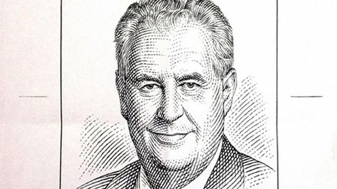 Miloš Zeman na známce