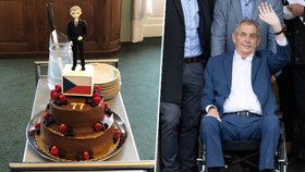 Zeman slaví 77. narozeniny: Čokoládový dort, zákaz alkoholu a tajemný Ovčáček s dárkem