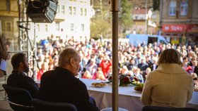 Prezident Miloš Zeman během druhého dne své návštěvy Karlovarského kraje (20.3.2019)