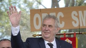 Prezident Miloš Zeman během návštěvy kraje Vysočina